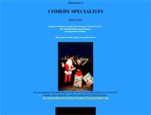 Tablet Screenshot of comedyspecialists.com.au